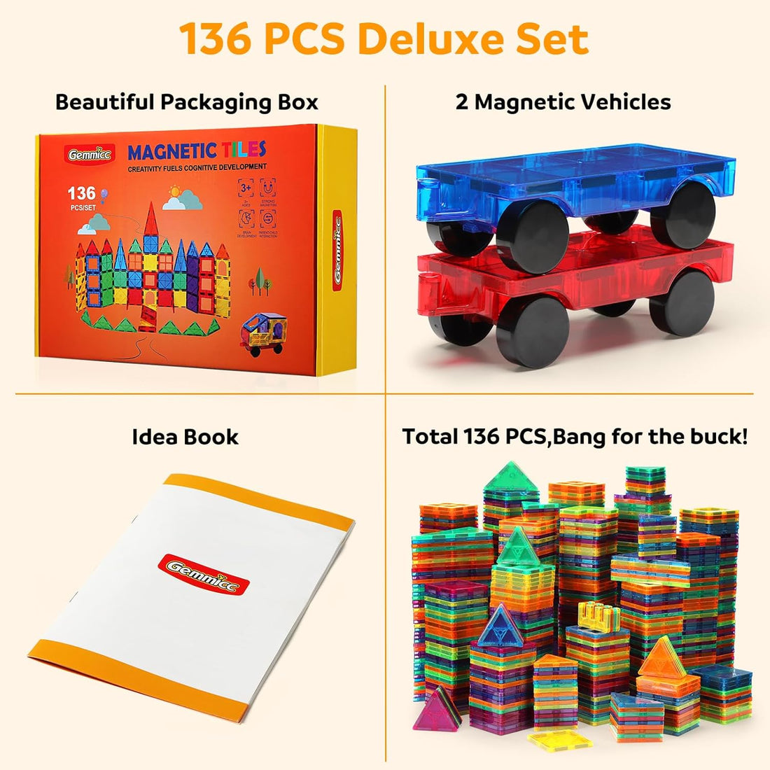 Magnetic Tiles Building Blocks